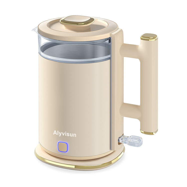 Modern High Quality Grey Stainless Steel Electric Kettle for Boiling Water Temperature Control Warm Keeping Household Outdoor