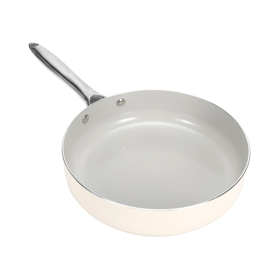 Kitchenware 26cm Non Stick Fry Pan Beige Frying Pan