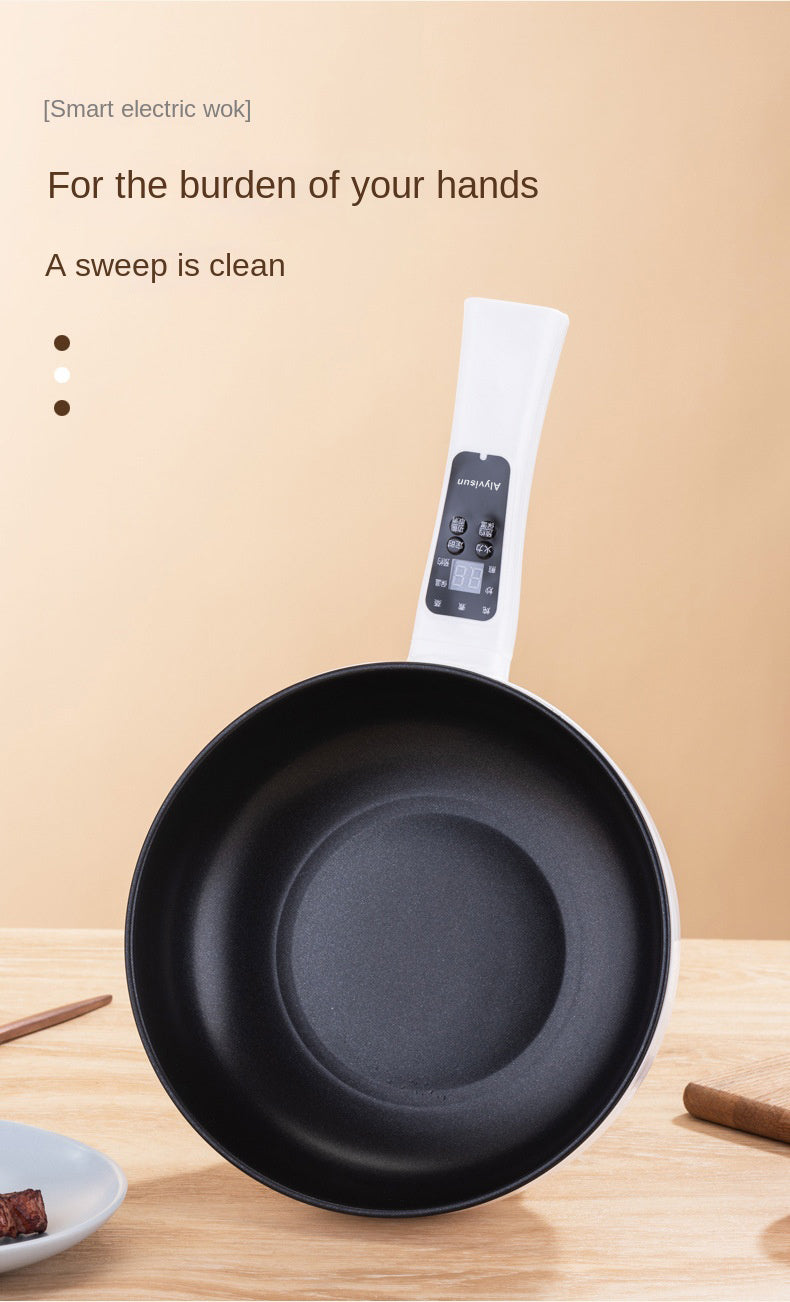 1.6L Multi-Function Computer Board Electric Hot Pot/Wok/Noodles Cooker/Steak Pot/Soup Pot/Cook Rice/Travel Cooker (With steamer)