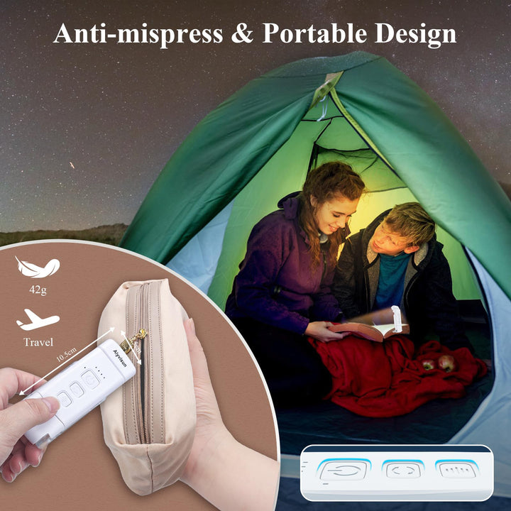 Alyvisun Reading Light, 3 Color Modes & 5 Dimmable Brightness Book Light, [Timer Feature & USB Rechargeable] Reading Lamp, Clip on Lamp for Books in Bed, 80-hr Battery Life(White)