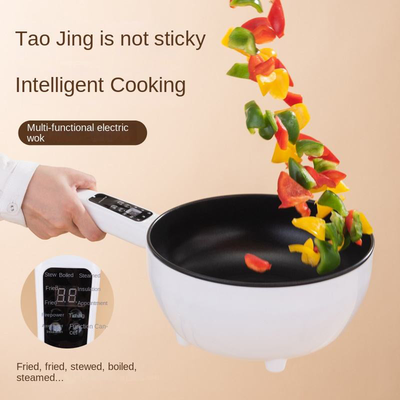 1.6L Multi-Function Computer Board Electric Hot Pot/Wok/Noodles Cooker/Steak Pot/Soup Pot/Cook Rice/Travel Cooker (With steamer)
