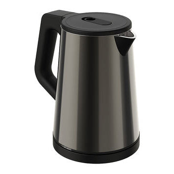 1L Stainless Steel Electric Kettle with Double Wall, Cordless Hot Water Boiler, Simple Design Tea Kettle