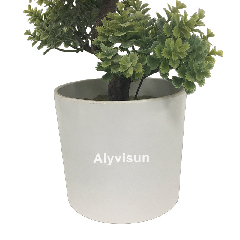 14inch Tall Living Faux Boxwood Artificial Olive Tree Simulation Artificial Eucalyptus Tree Plastic Home Outdoor Pine Grass