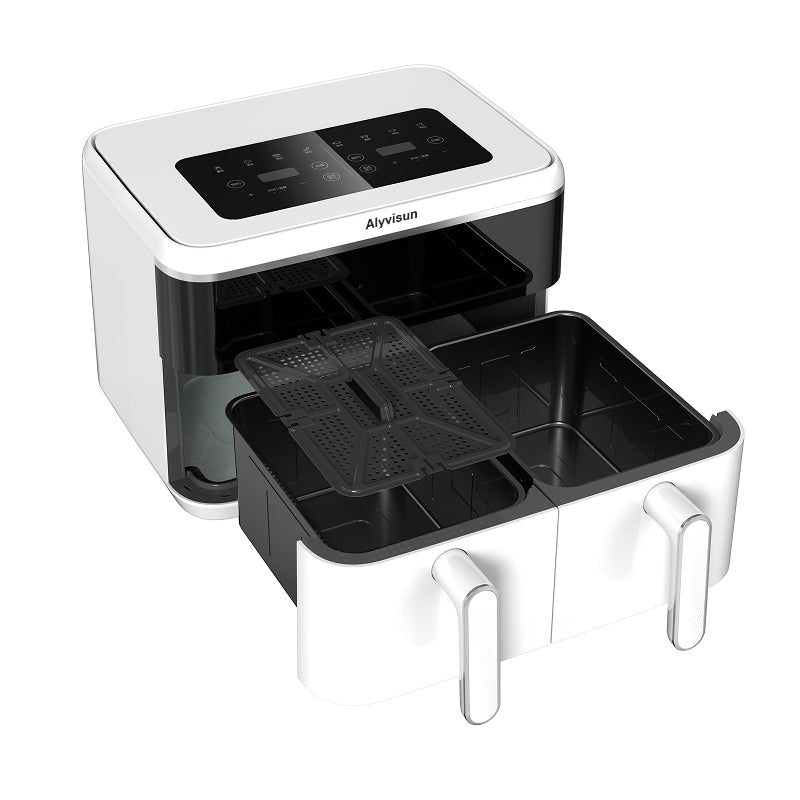 8-Quart 8-in-1 Dual-Basket Air Fryer – Quick & Easy Meals with Independent Frying Baskets