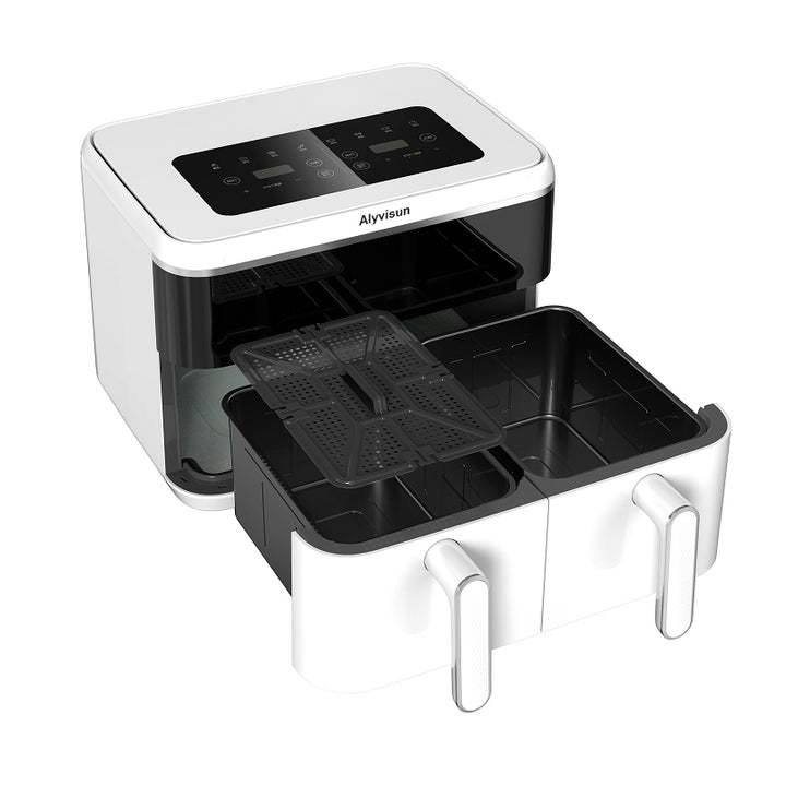 8-Quart 8-in-1 Dual-Basket Air Fryer – Quick & Easy Meals with Independent Frying Baskets