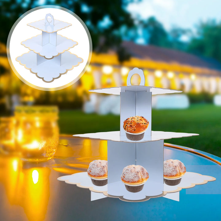 1pcs Cake Stand Triple Layer Multi-Function Dessert Holder For Weddings Birthdays Kitchen Supplies Decorative