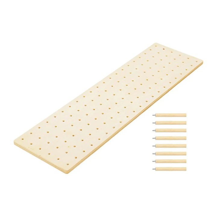 Wood Pegboard Drawer Organizer Plate Holder Sturdy Organization Kitchen Drawer Plate Organizer for Bowls Pot Dishes Tableware