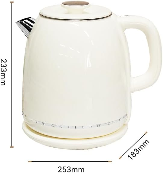1.8L large-capacity electric kettle automatic power-off double layer anti-scald 304 stainless steel household kettle, Beige