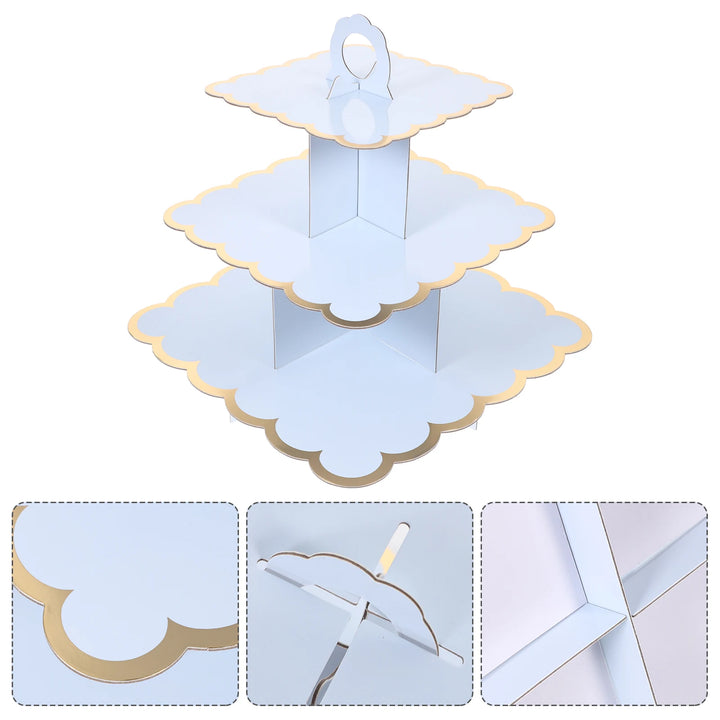 1pcs Cake Stand Triple Layer Multi-Function Dessert Holder For Weddings Birthdays Kitchen Supplies Decorative