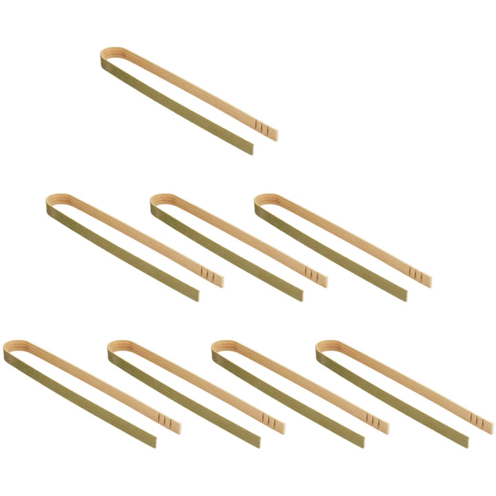 10pcs Mini Bamboo Clamps 10cm Heat Insulating Anti Scalding Safe Food Grade Camping Bbq Outdoor Toast Supplies Kitchen