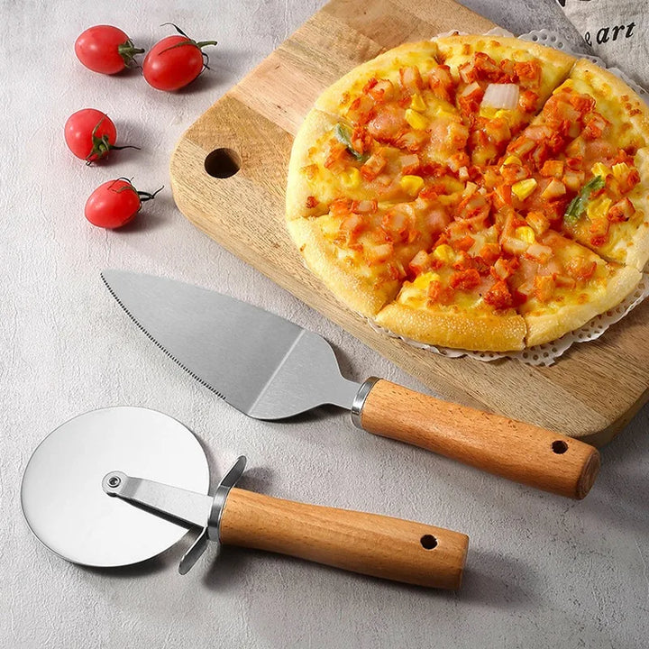 Pizza Oven Accessories Supplies Pizza Slicer Pizza Oven Brush Pizzas Peel Shovel for Kitchen Outdoor Grill