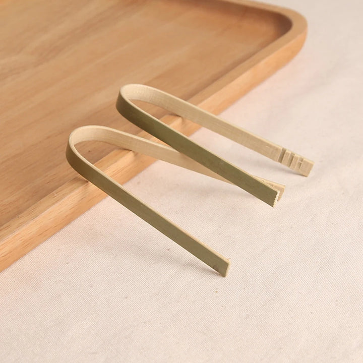 10pcs Mini Bamboo Clamps 10cm Heat Insulating Anti Scalding Safe Food Grade Camping Bbq Outdoor Toast Supplies Kitchen