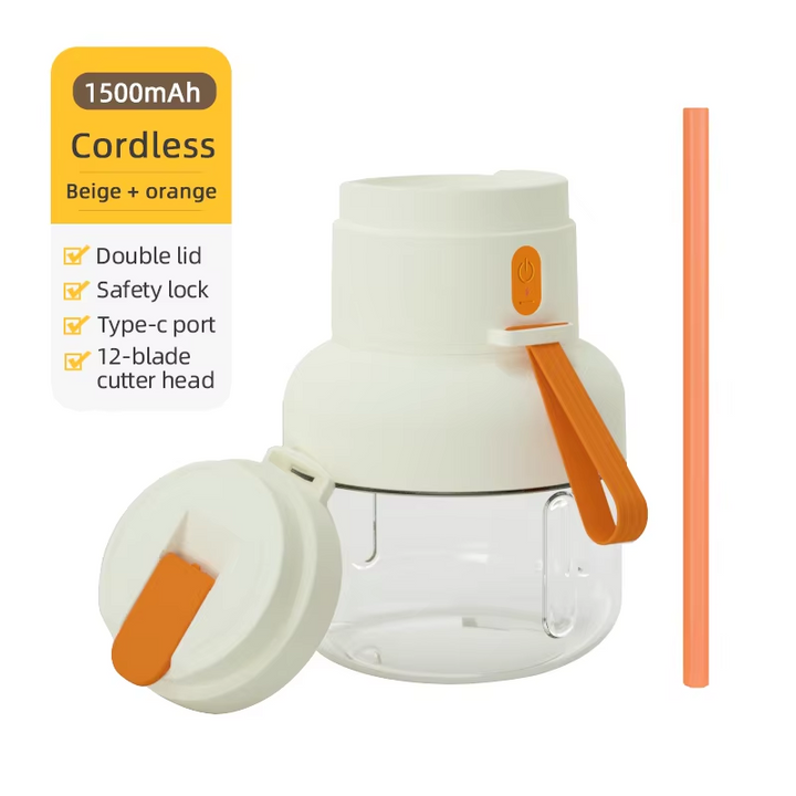 Compact Portable Juicer 850ml Multi-functional 12-blade Efficient and Quick Smoothie and Milkshake Blender Cup