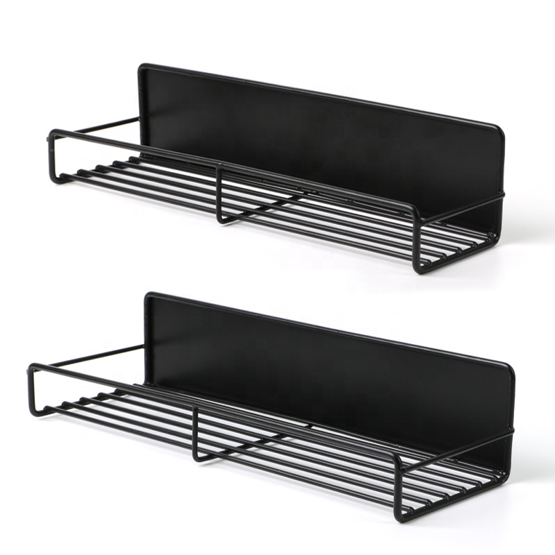 Kitchen No Punching Wall-Mounted Shelves Storage Rack Fridge Magnetic Spice Rack Organizer