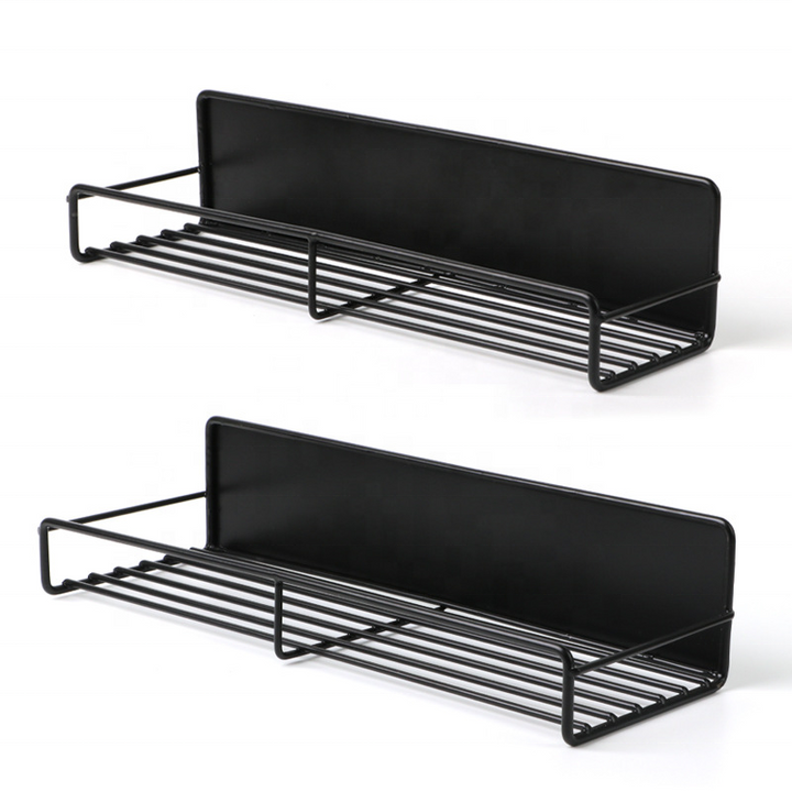 Kitchen No Punching Wall-Mounted Shelves Storage Rack Fridge Magnetic Spice Rack Organizer