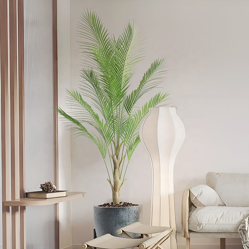 Plastic Material High Quality Indoor Outdoor Decoration Simulation Plant Artificial Palm Tree
