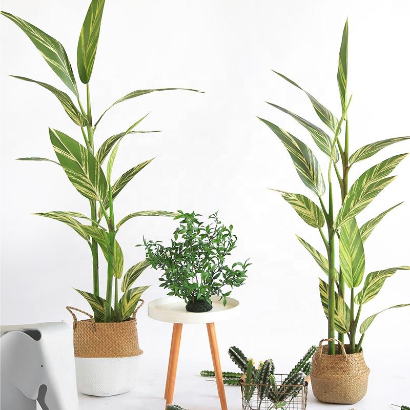 Elegant Pot Plantas Highly Simulation Fake Tree Zingiber Zerumbet Artificial Plant