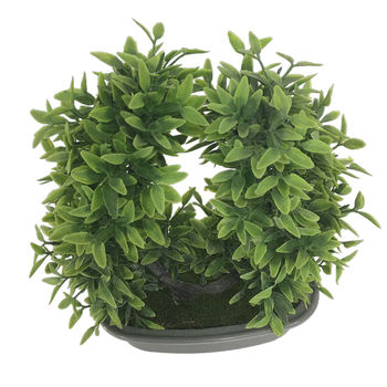 Mini Artificial Plastic Bonsai Potted Plant Small Fake Flowers in Outdoor Indoor Decor Pots Mother's Day Thanksgiving
