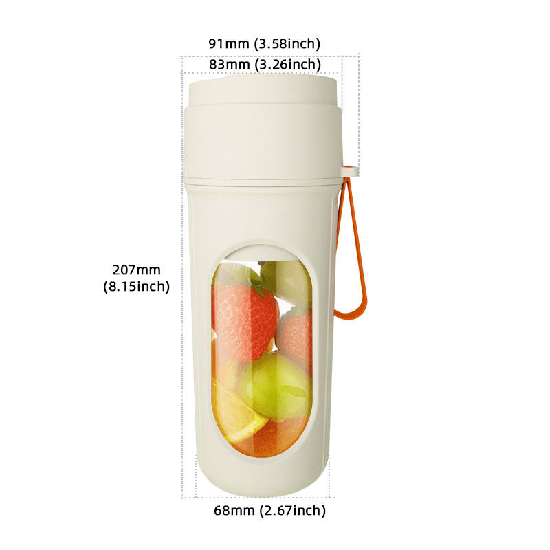 Portable Blender USB Rechargeable Shake Smoothie Fruit Juicer Cup Wireless Travel Outdoor Sports Smoothie Blender Cup