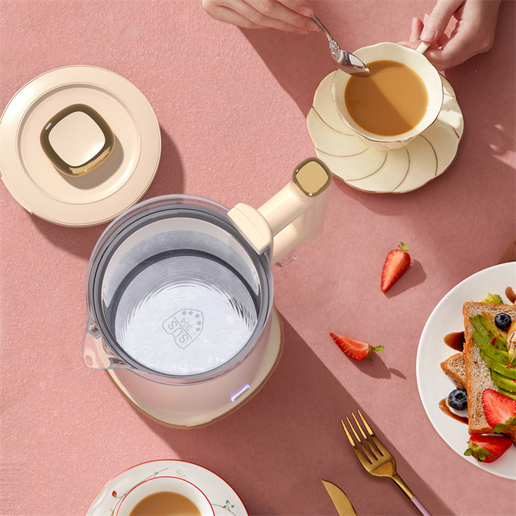 Modern High Quality Grey Stainless Steel Electric Kettle for Boiling Water Temperature Control Warm Keeping Household Outdoor