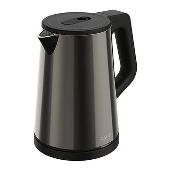 1L Stainless Steel Electric Kettle with Double Wall, Cordless Hot Water Boiler, Simple Design Tea Kettle