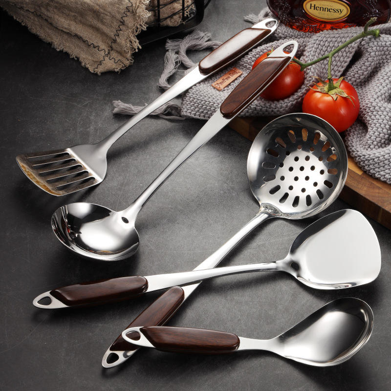 Home and Kitchen 7 Pieces Cooking Tools Heat Resistant Food Stainless Steel Kitchen Utensils Set
