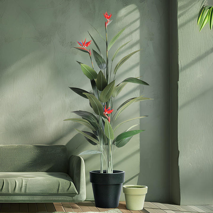 Nordic Style Artificial Bird of Paradise Tree for Modern Home Decor