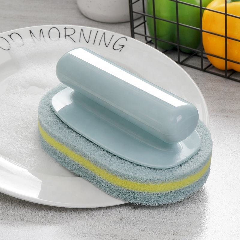 Plastic Cleaning Tool Belt Handle for Bathtub Bathroom Tile Kitchen Cleaning and Wok Brush