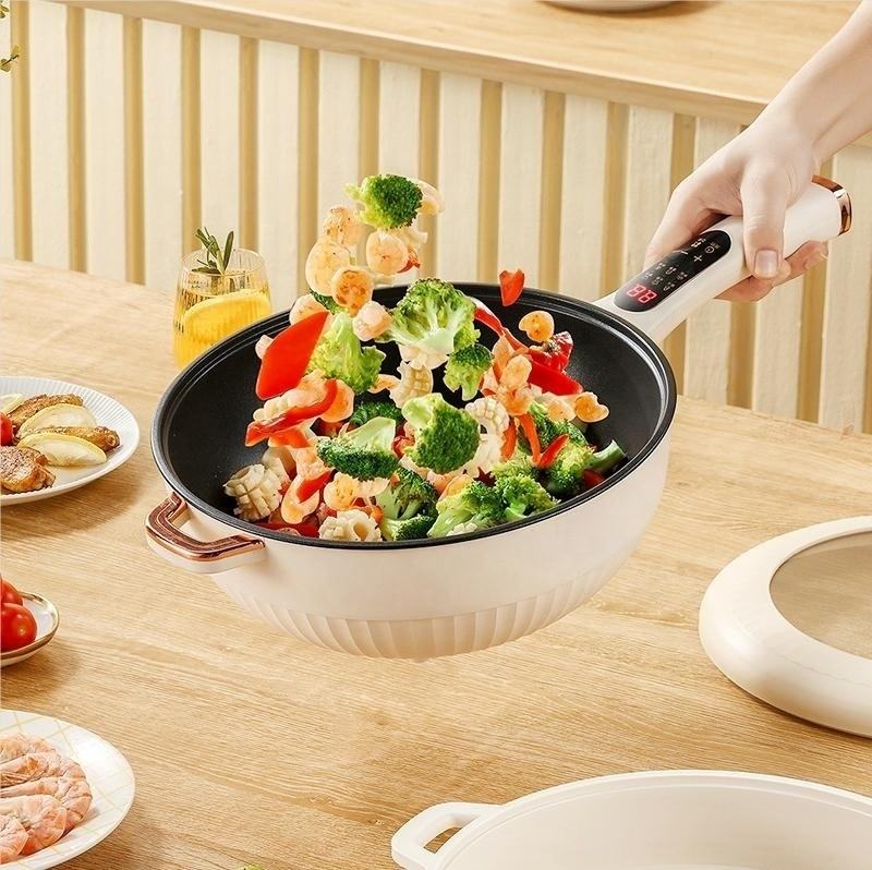 Household Electric Wok Integrated Multi-functional Wok Electric Cooking Pot Non-stick Kitchen Small Appliances