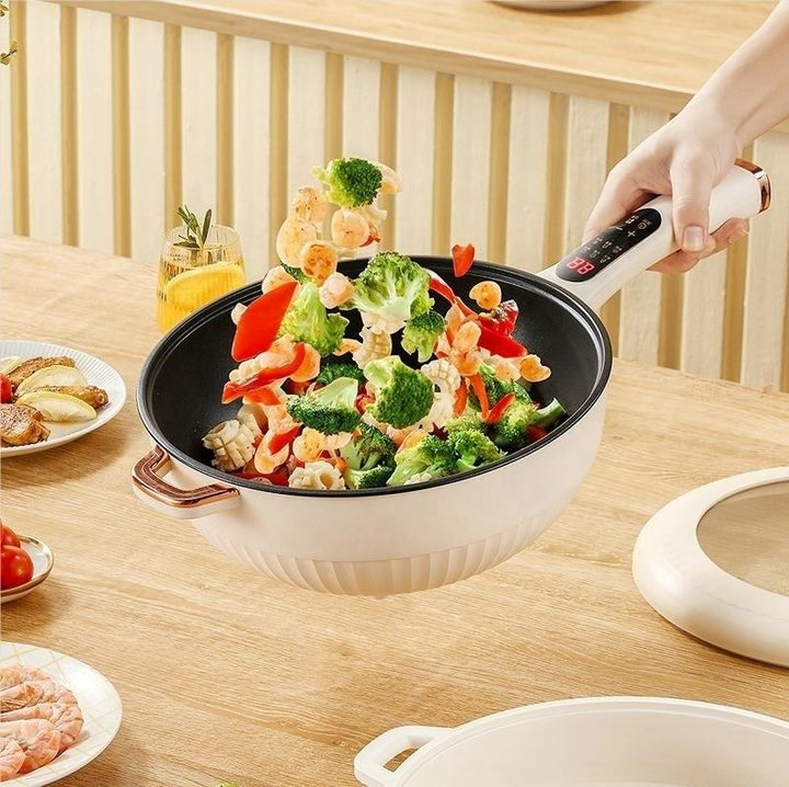 Household Electric Wok Integrated Multi-functional Wok Electric Cooking Pot Non-stick Kitchen Small Appliances