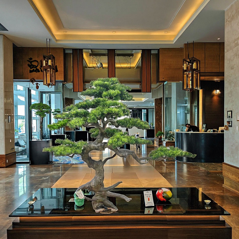 100CM High Simulation Mini Natural Look Realistic Old Tree Indoor Craft Decoration Stock Faux Commercial Artificial Plant Black