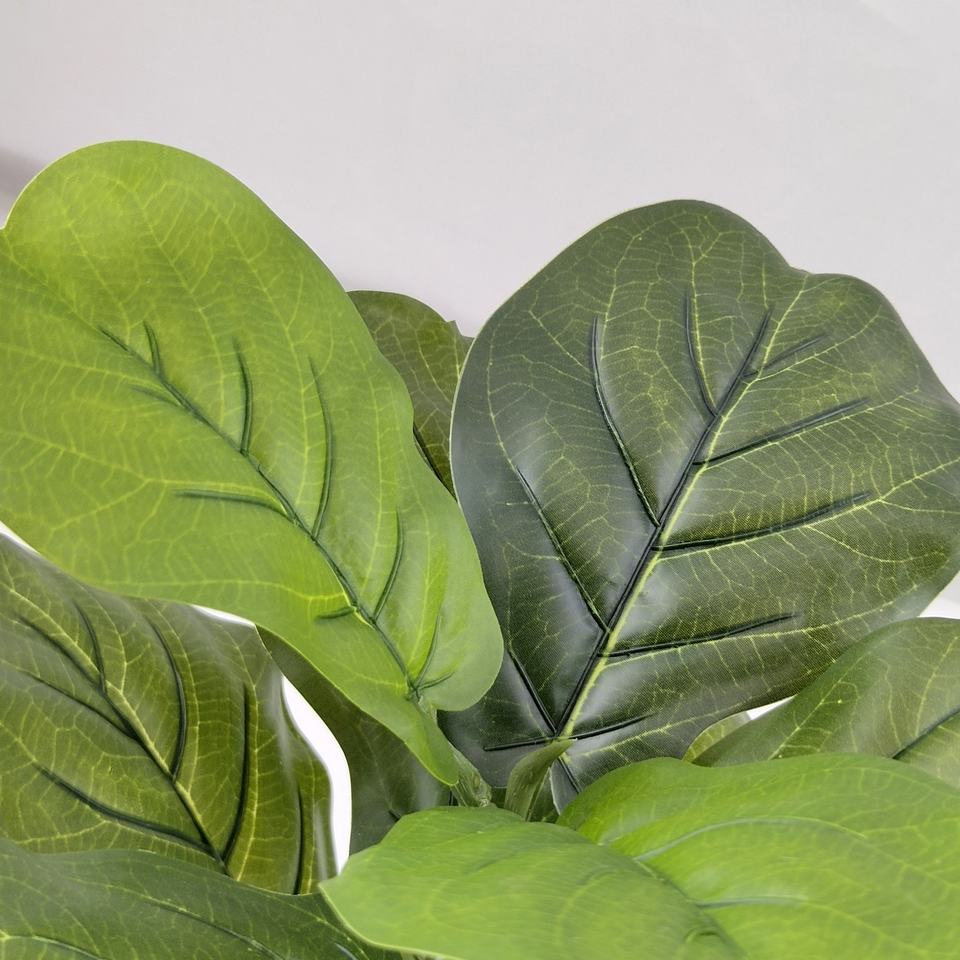 Bonsai Tree Plastic Artificial Ficus Lyrata Fiddle Leaf Plant