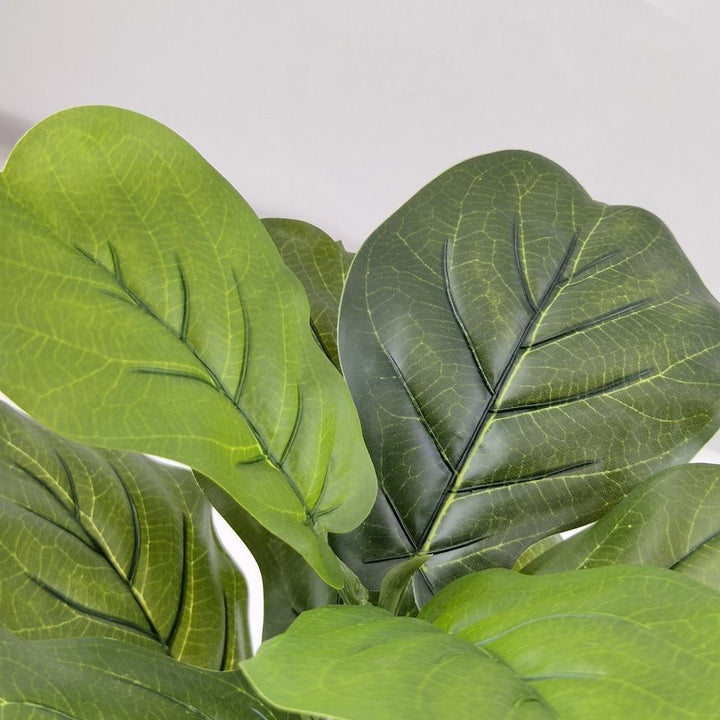 Bonsai Tree Plastic Artificial Ficus Lyrata Fiddle Leaf Plant