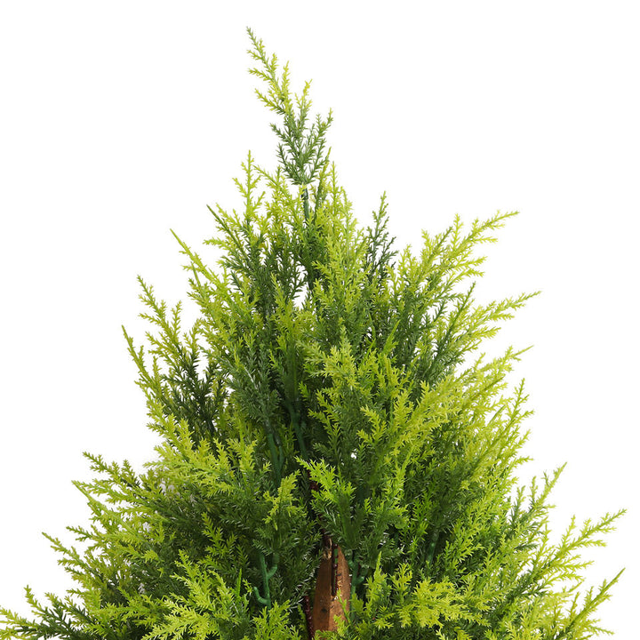 Outdoor Indoor Natural Potted Conical Bonsai Artificial Cypress Topiary Plant Tree for Decoration