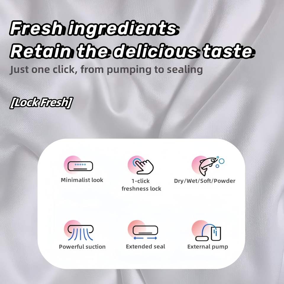 Kitchen Small Appliances Convenient Automatic Food Preservation Saver Vacuum Food Sealer for Food Packaging Storage