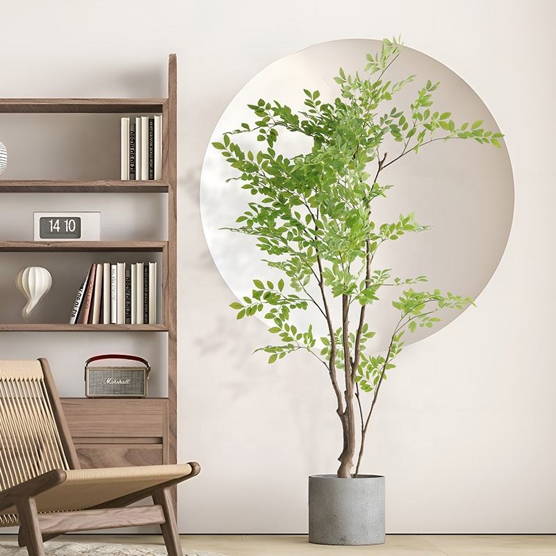 Elm Tree Artificial Green Plant Interior Decoration Artificial Plant Simulated Tree Fake Tree Potted Decoration