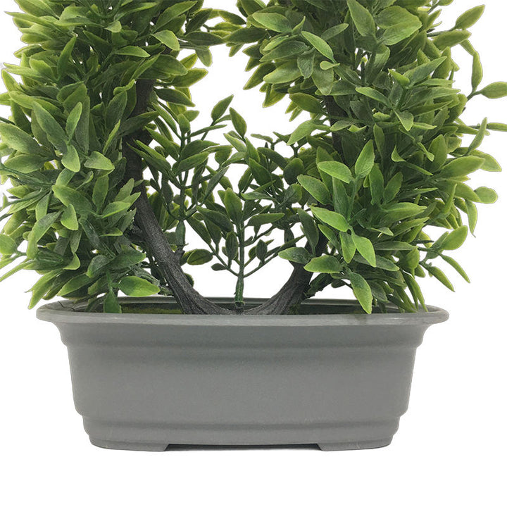 Mini Artificial Plastic Bonsai Potted Plant Small Fake Flowers in Outdoor Indoor Decor Pots Mother's Day Thanksgiving
