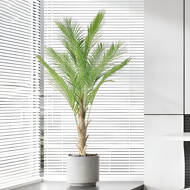 Plastic Material High Quality Indoor Outdoor Decoration Simulation Plant Artificial Palm Tree
