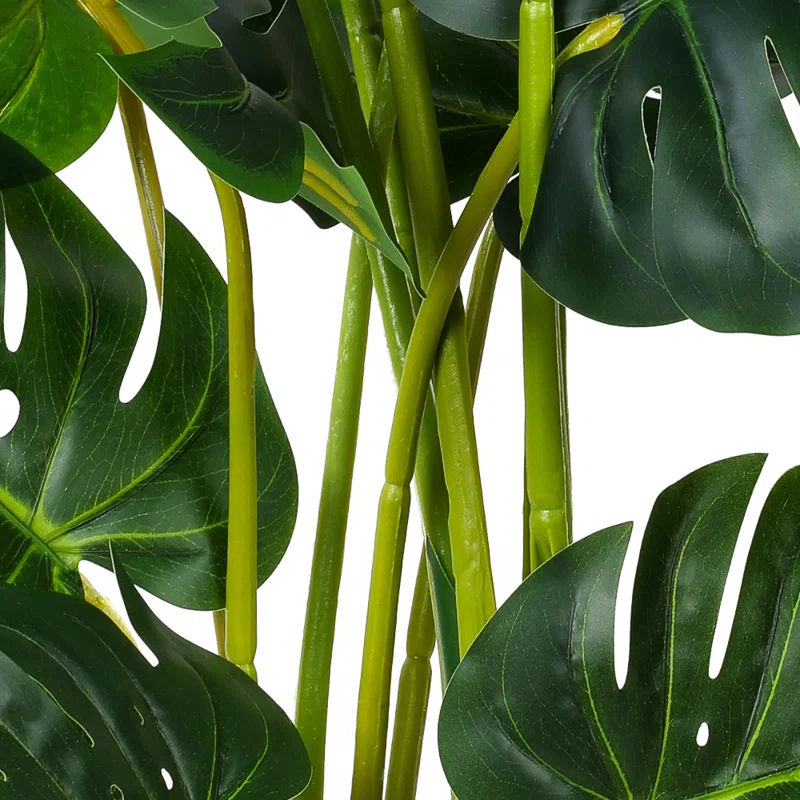 Arts Nordic Style Real Touch Plastic Artificial Leaves Plants Artificial Bonsai Tree