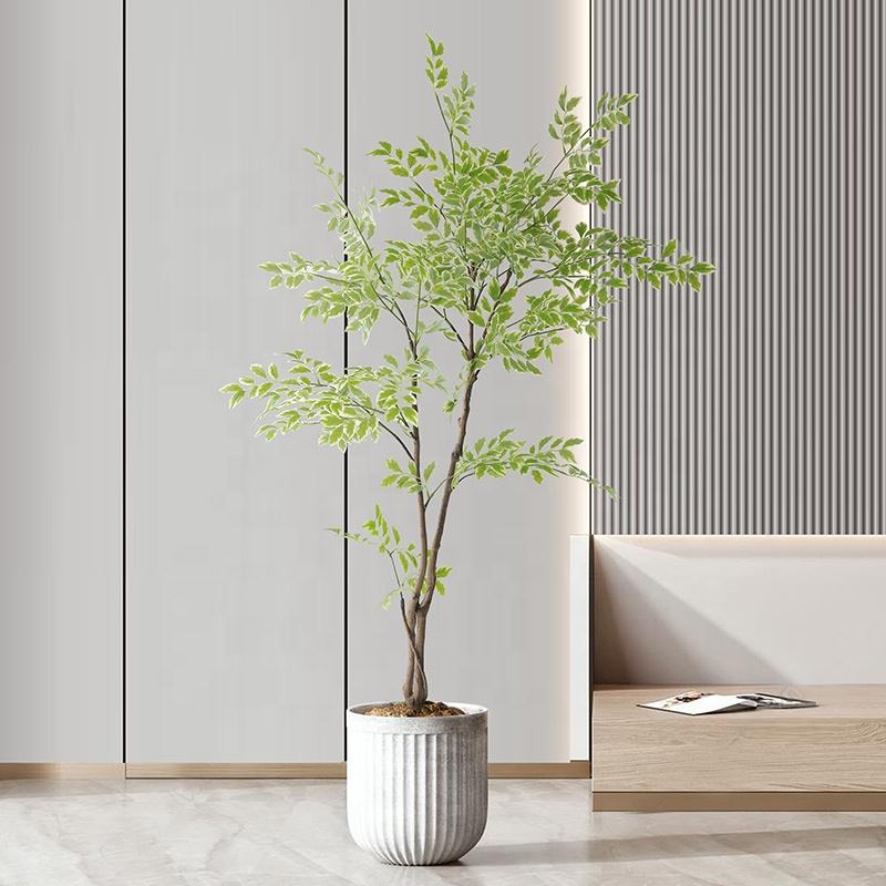 Elm Tree Artificial Green Plant Interior Decoration Artificial Plant Simulated Tree Fake Tree Potted Decoration