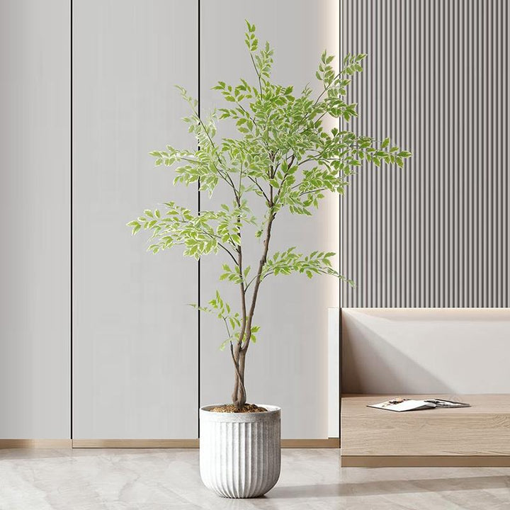 Elm Tree Artificial Green Plant Interior Decoration Artificial Plant Simulated Tree Fake Tree Potted Decoration