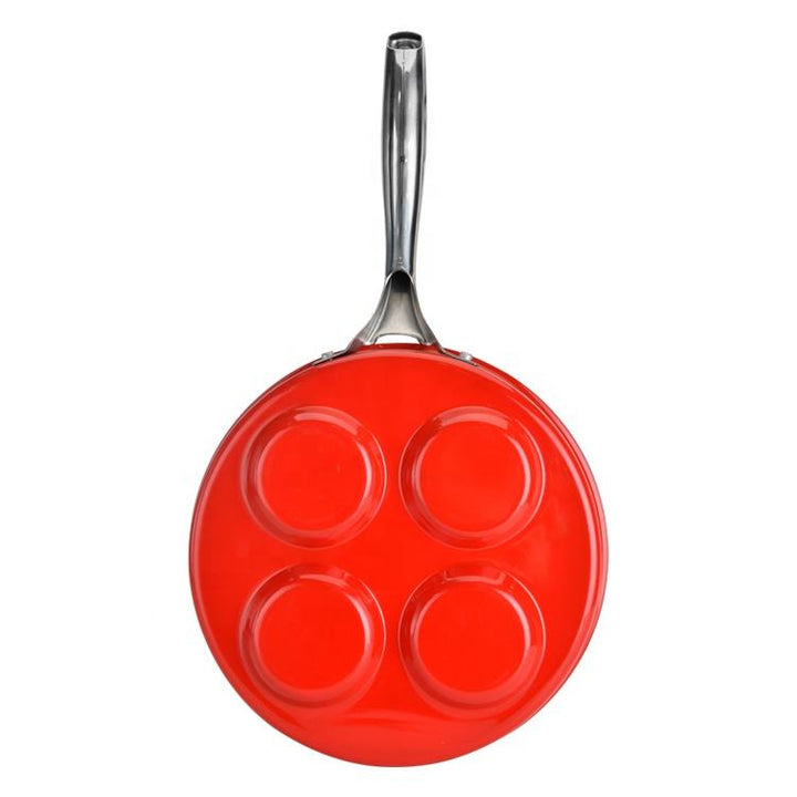 Aluminium Egg Poacher High Quality Non Stick Frying Pan Cookware Set Customized Pancake Pans