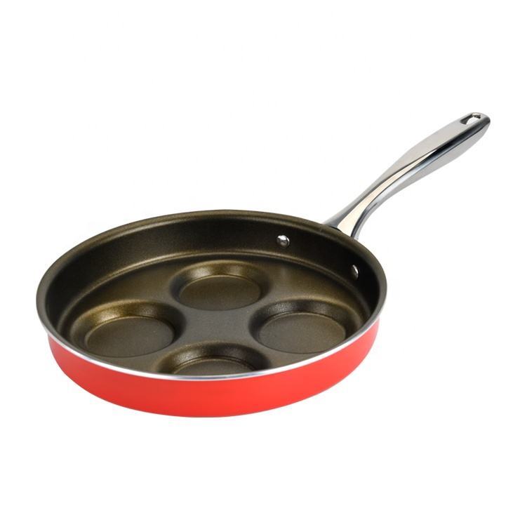 Aluminium Egg Poacher High Quality Non Stick Frying Pan Cookware Set Customized Pancake Pans