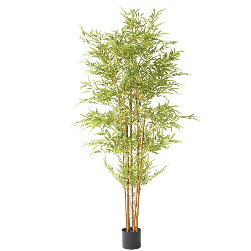 High Quality Simulation Plant Plastic Material Interior Decoration Bonsai Aesthetic Room Decor Bamboo Basin