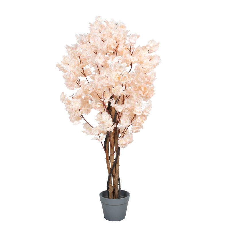 Outdoor Decoration Factory Supplier Bonsai Artificial Large Cherry Blossom Tree(Champagne)