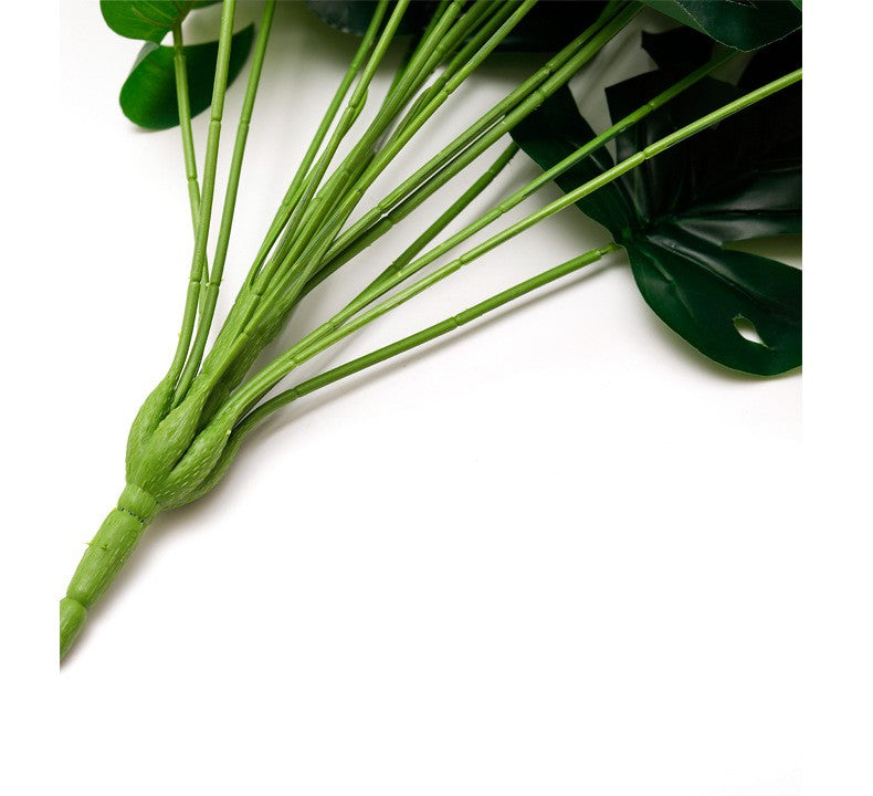 Faux Artificial Monstera Plant Without Potted Real Looking Vivid Artificial Turtle Tree for Home Events Decoration