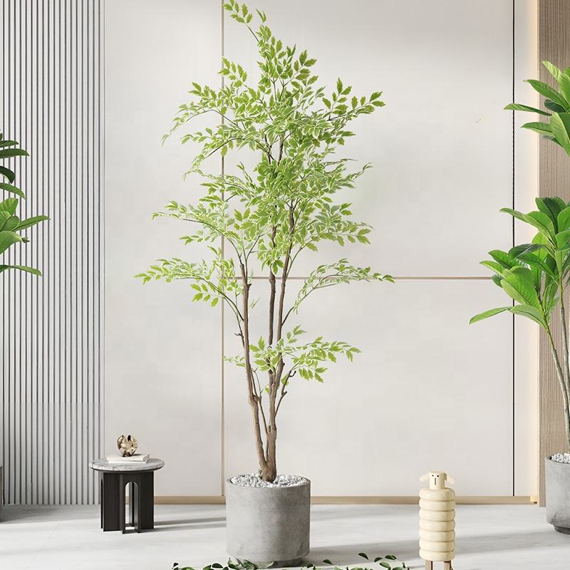Elm Tree Artificial Green Plant Interior Decoration Artificial Plant Simulated Tree Fake Tree Potted Decoration