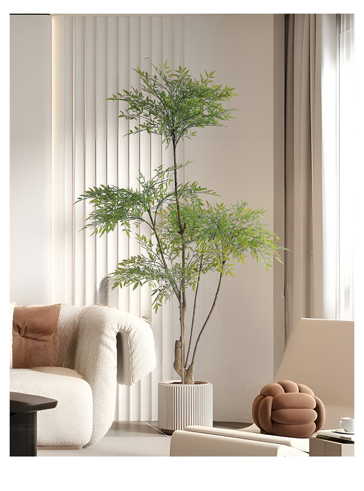 High Quality Indoor Decoration Green Plant Home Hotel Artificial Plants Nandina Fake Tree Artificial Trees
