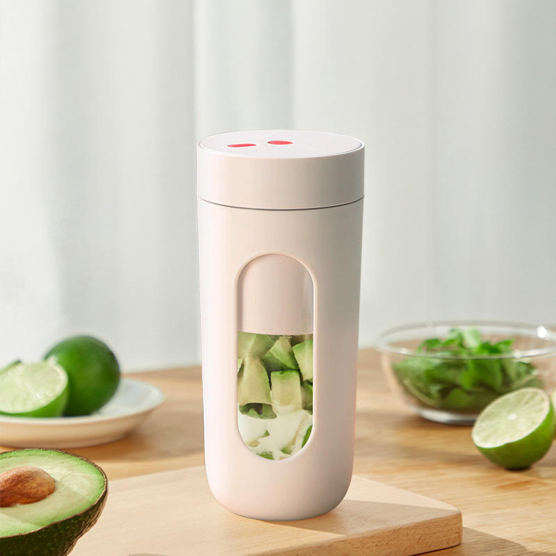 Portable USB Rechargeable Mini Handheld Juicer - BPA-Free, 300ml Capacity, Ideal for Home, Travel, and Camping