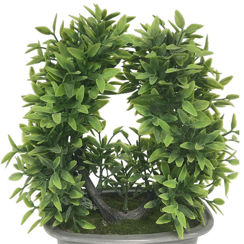 Mini Artificial Plastic Bonsai Potted Plant Small Fake Flowers in Outdoor Indoor Decor Pots Mother's Day Thanksgiving